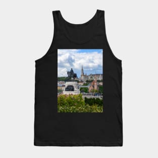 St. Matthias and Fishermen's Bastion and Statue of Count Gyula Andrassy in Budapest, Hungary Tank Top